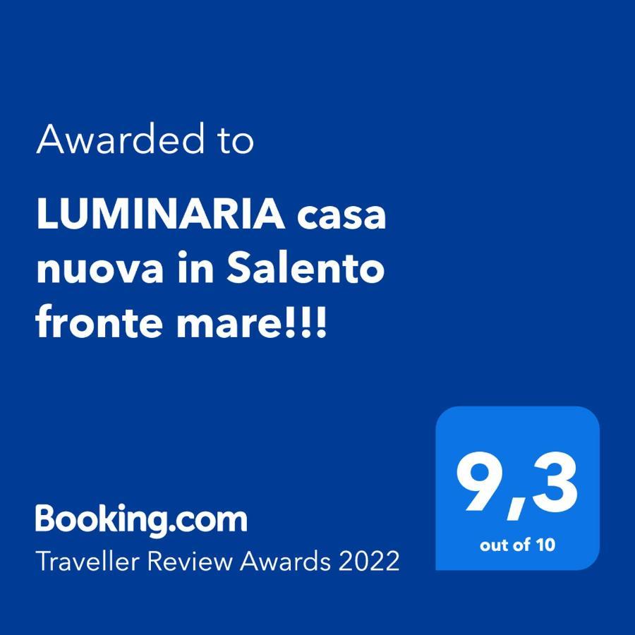 Villa LUMINARIA casa nuova in Salento fronte mare!!! Sant Isidoro  Esterno foto
